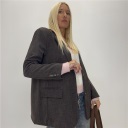 blazer over con bottone di chiusura aurelia